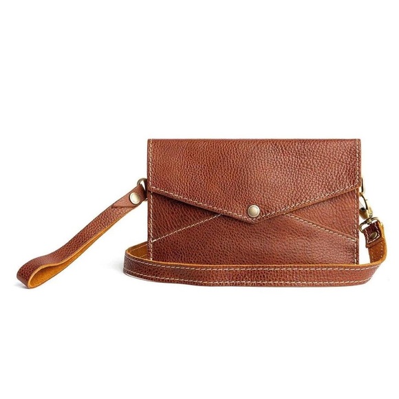 Portland Leather Handbags - Portland Leather Envelope Convertible Crossbody Bag